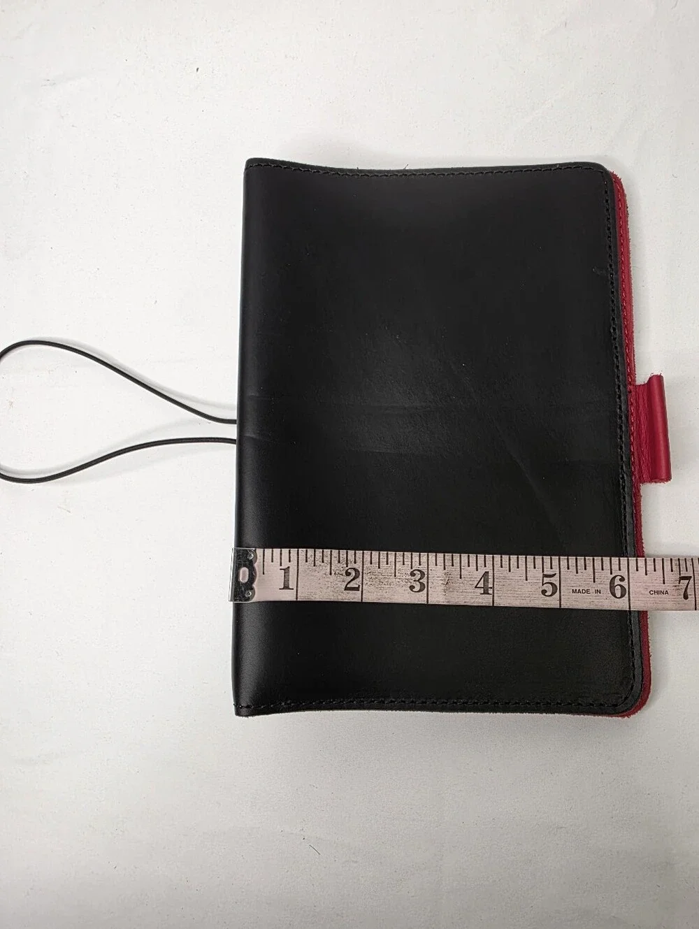 Planner Perfect Leather Travelers Notebook Cover Black & Red